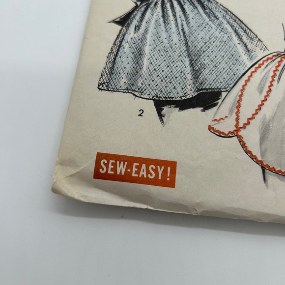 Advance Vintage 1950's Pattern #8839 Half Apron One Size - Picture 5 of 6